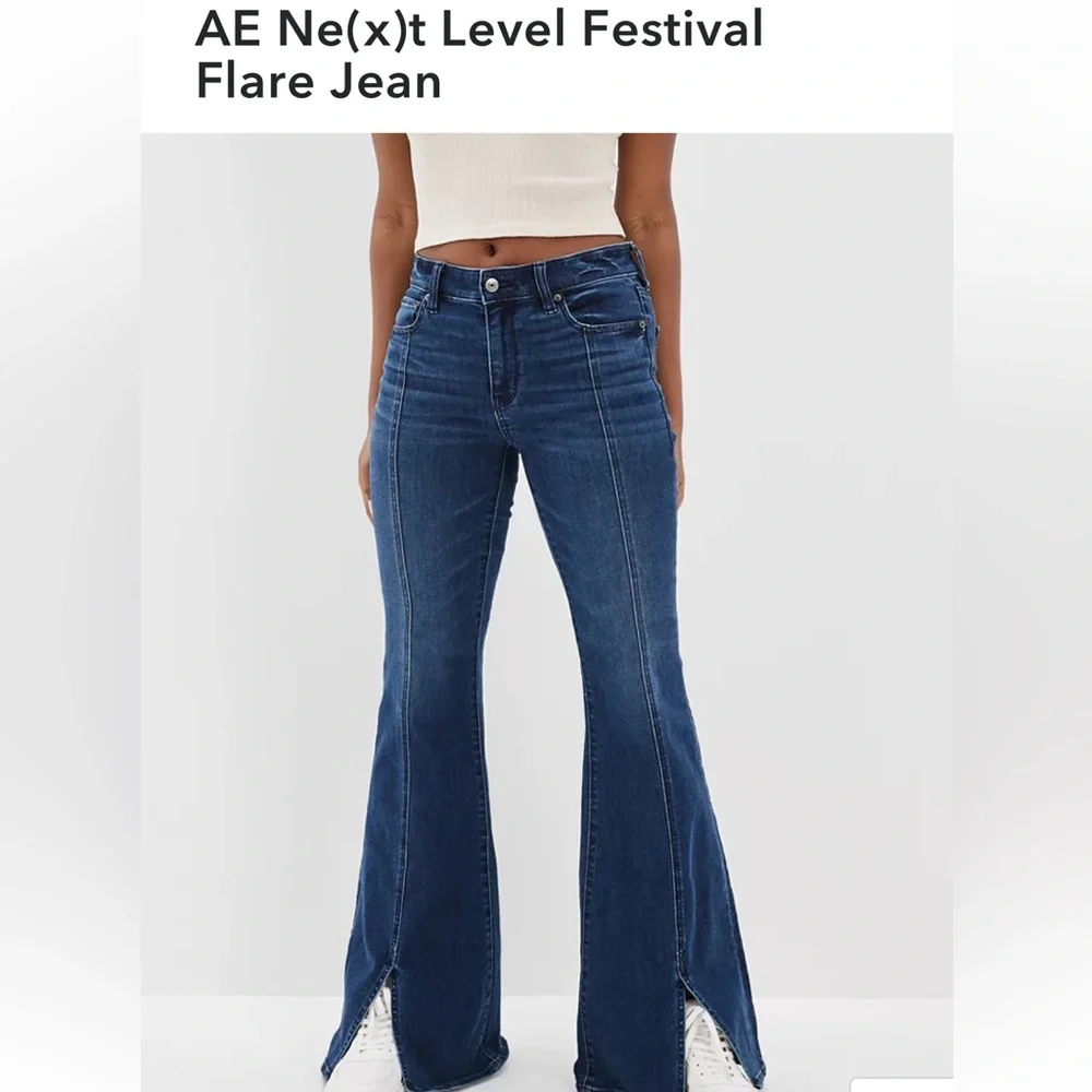 American Eagle Next Level Stretch Festival Flare Jeans - Picture 6 of 10